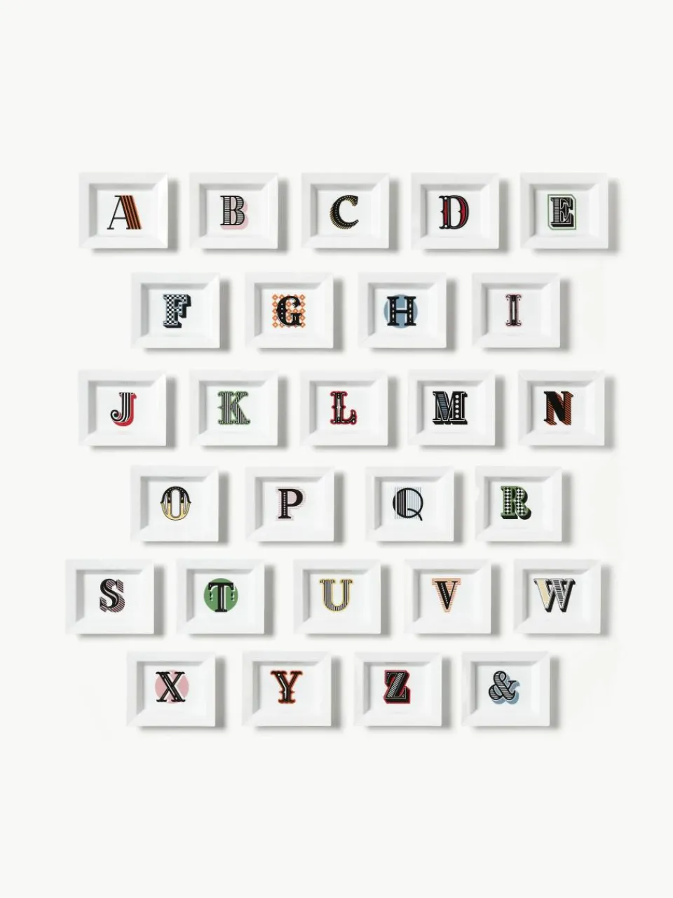 x MEISSEN, handgemaakte vide-poche initiaen met decoratie^Westwing Collection Discount