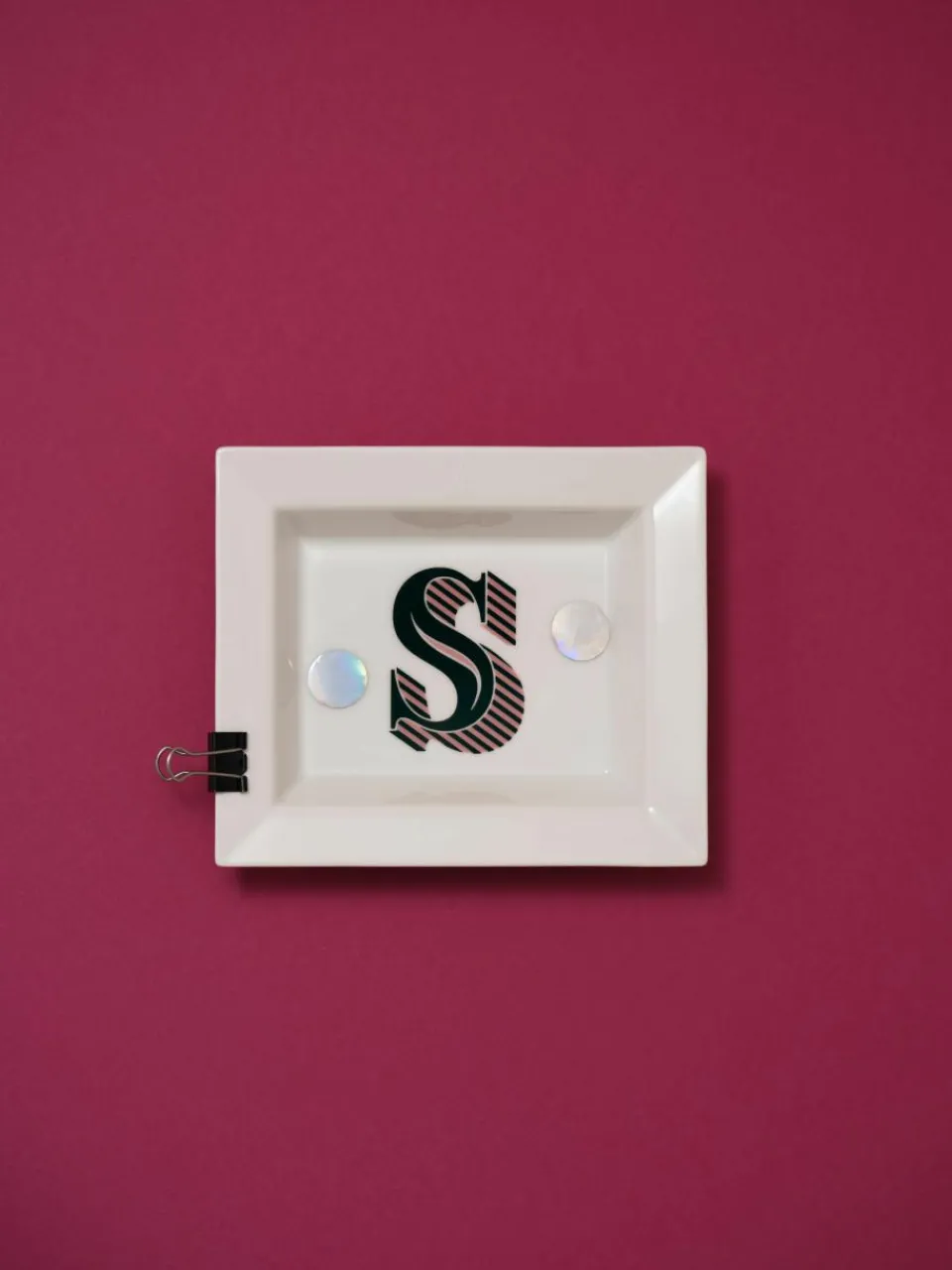 x MEIEN, handgemaakte vide-poche initialen met decoratie^Westwing Collection Best