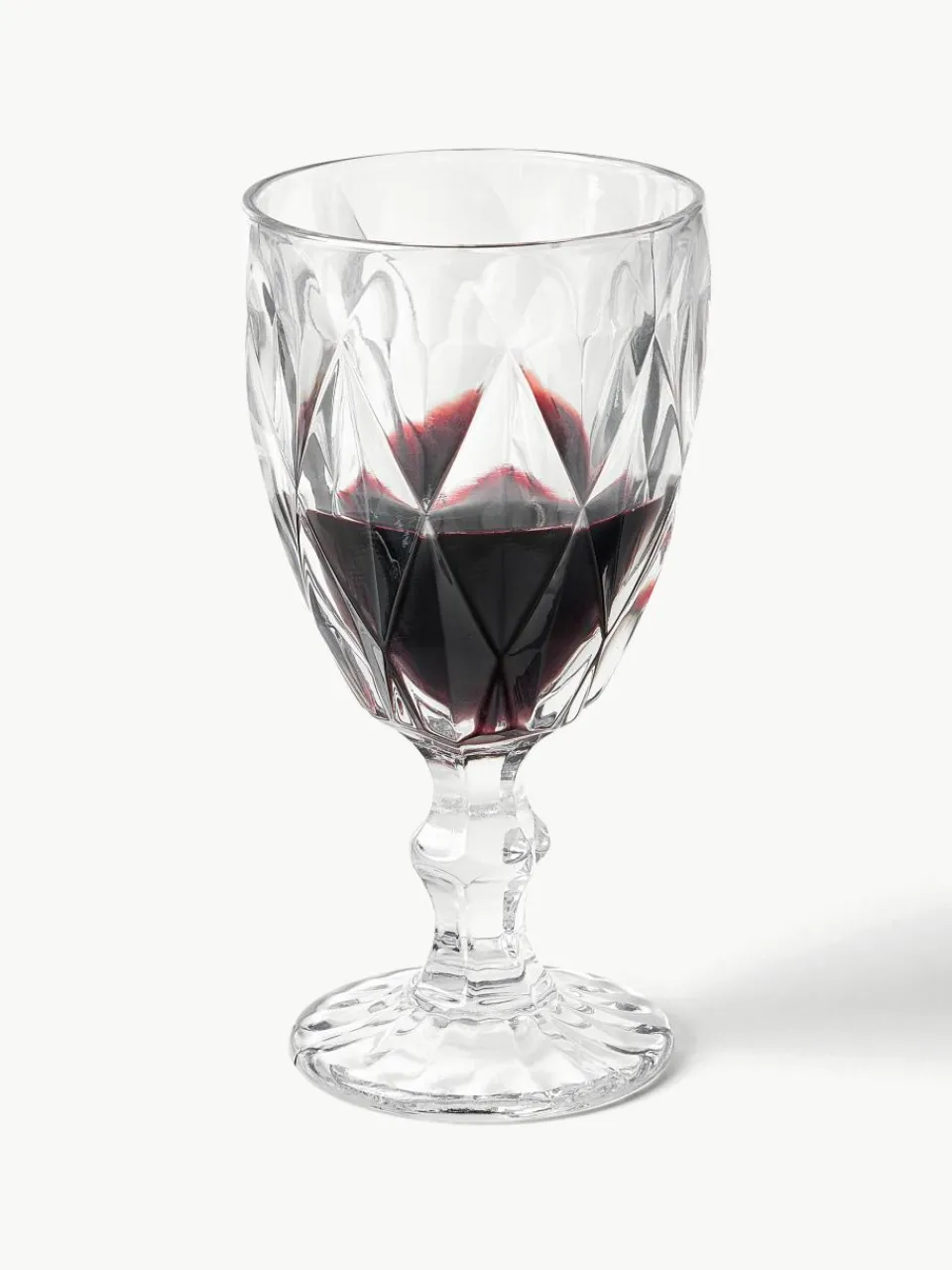 Wijnglazen Colorado met structuurpatroon, 4 stuks^Westwing Collection Clearance