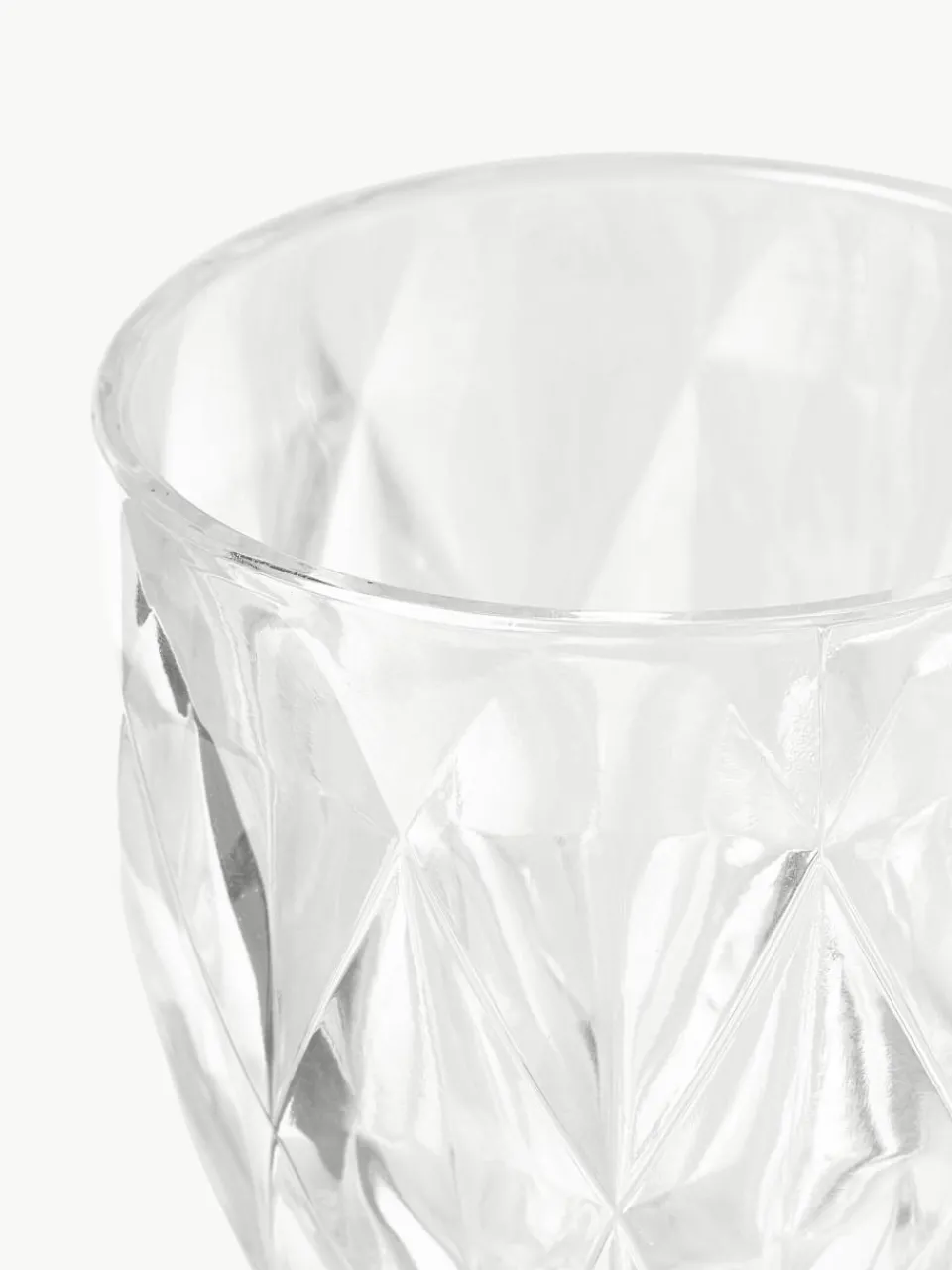 Wijnglazen Colorado met structuurpatroon, 4 stuks^Westwing Collection Clearance