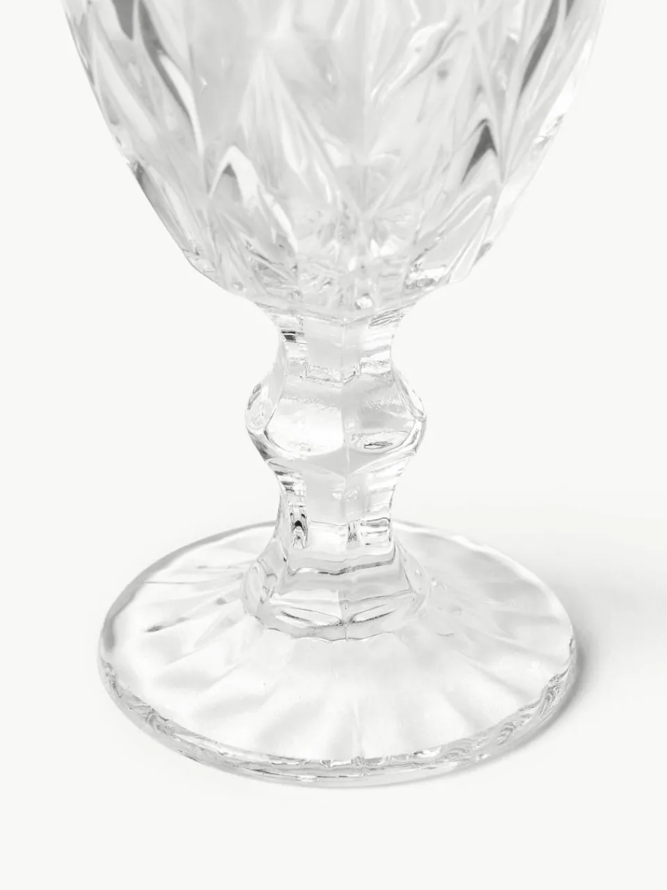 Wijnglazen Colorado met structuurpatroon, 4 stuks^Westwing Collection Clearance