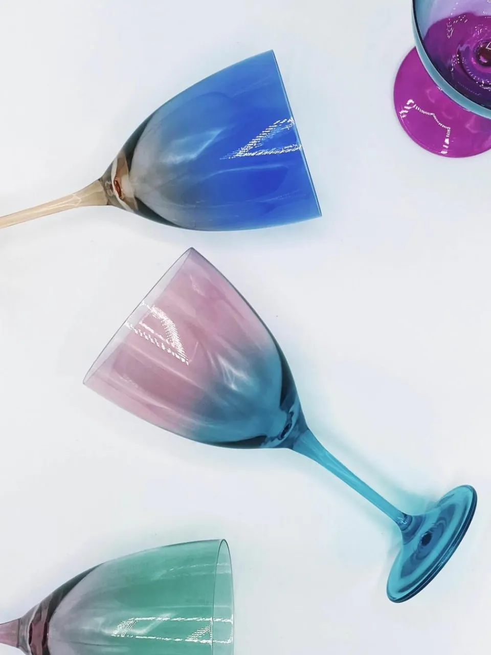 Wijnglazen Ombre Flash, 2 stuks^Anna + Nina Discount