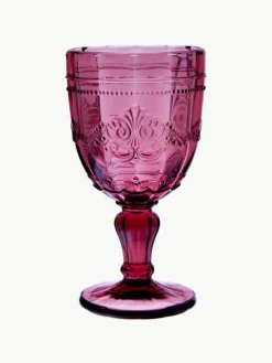 Wijnglazen Syrah met structuurpatroon, set van 6^Villa D'Este Home Tivoli Best