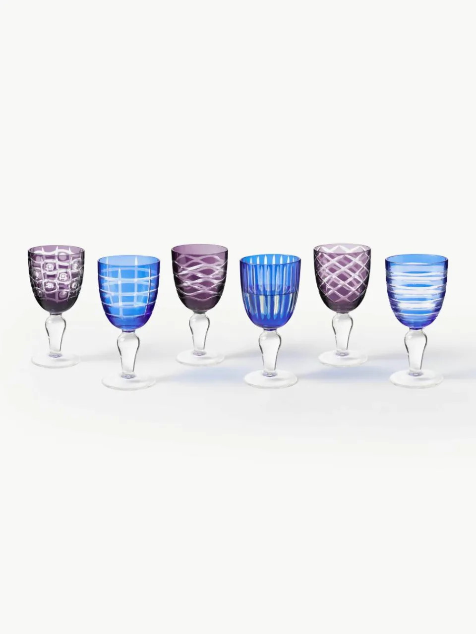 Wijnglazenset Cobalt, 6-delig^Pols Potten Outlet