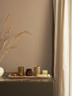 Windlichten Elviena met houten dienblad, set van 6^Bloomingville Discount