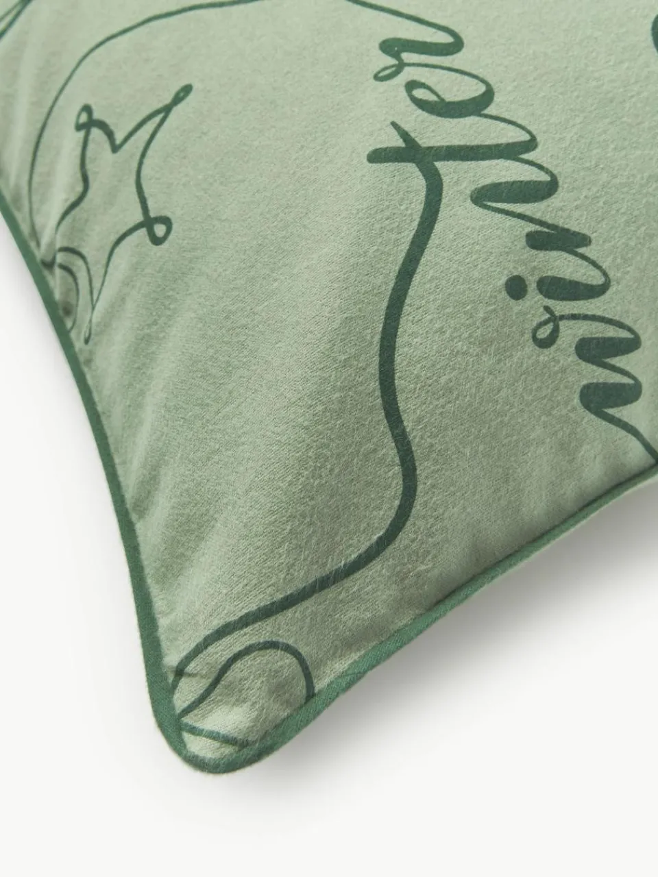 Winter flanellen dekbedovertrek Isabelle met bies^Westwing Collection New