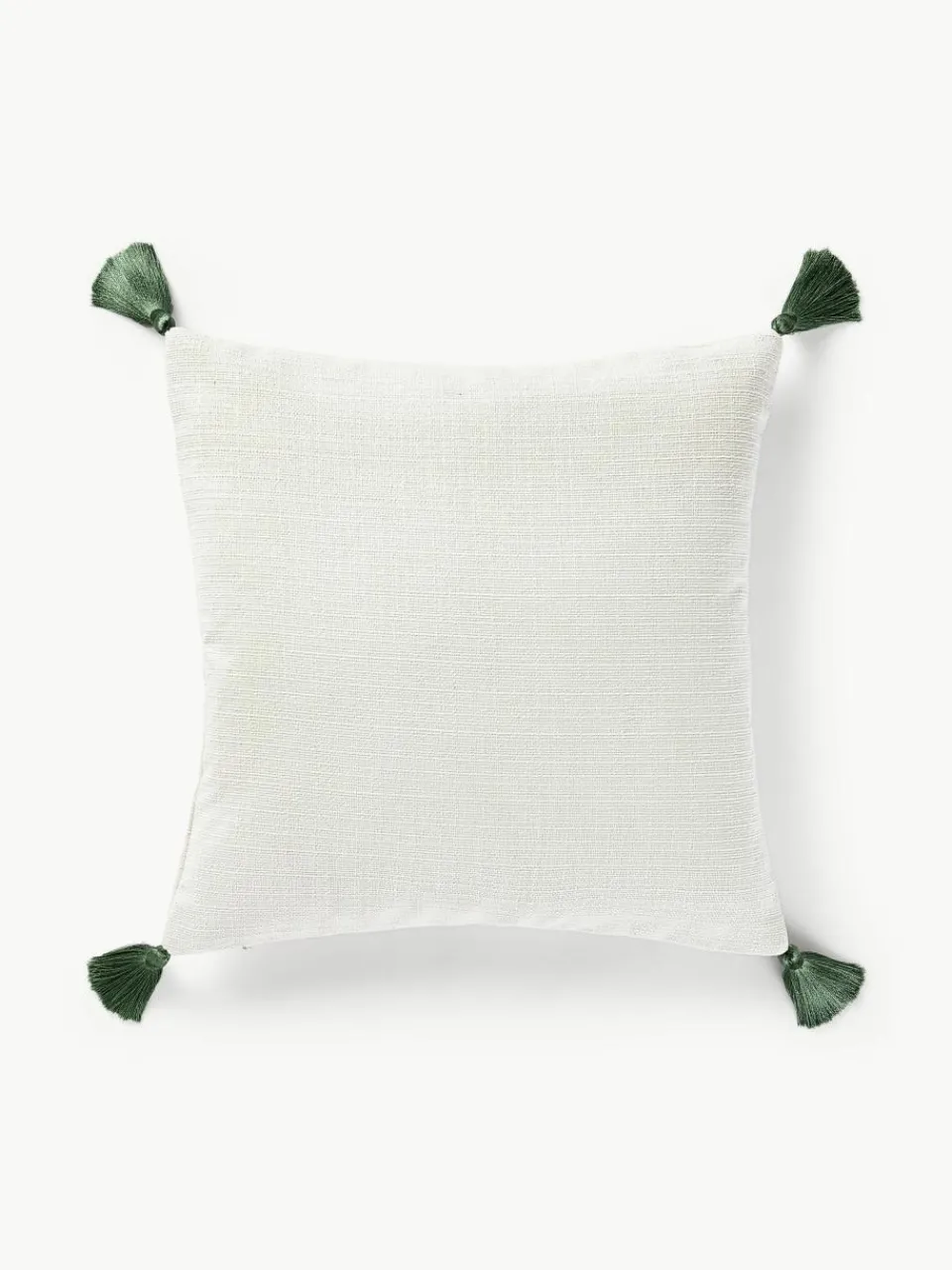 Winter geborduurde kussenhoes Imala met kwastjes^Westwing Collection New