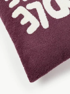 Winterkussenhoes Janara met opschrift^Westwing Collection New