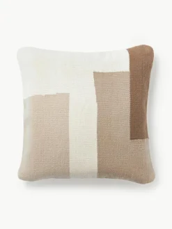 Wollen kussenhoes Aylin met abstracte decoratie^Westwing Collection Clearance