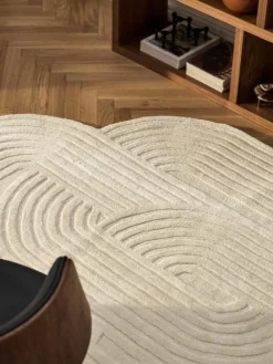 Wollen vloerkleed Koli met hoog-laag effect^Westwing Collection Outlet
