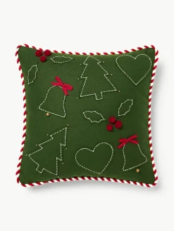 Wollendecoratief kussen Jova met winters motief^Westwing Collection Discount