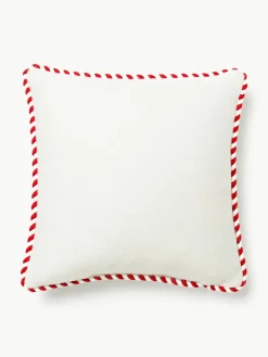 Wollendecoratief kussen Jova met winters motief^Westwing Collection Sale