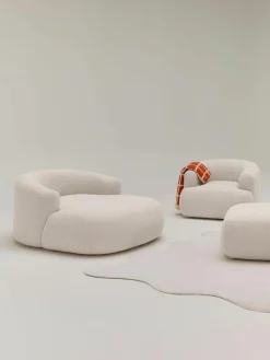 XL bouclé loungefauteuil Sofia^Westwing Collection Hot