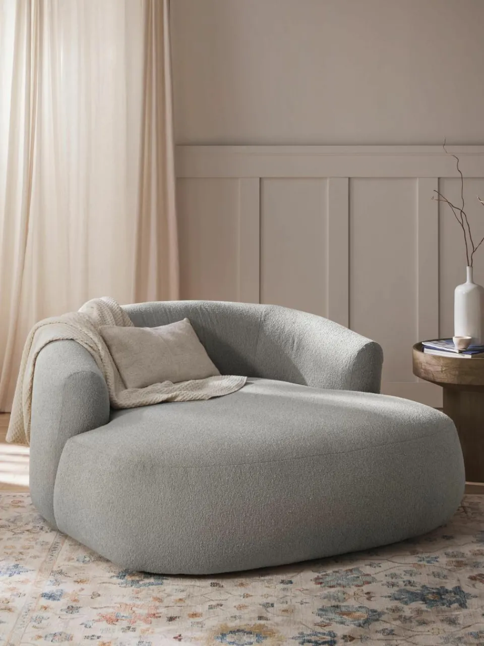 XL bouclé loungefauteuil Sofia^Westwing Collection Discount