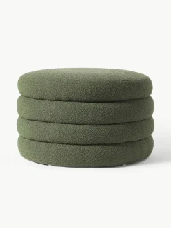 XL bouclé poef Alto met opbergruimte^Westwing Collection Clearance
