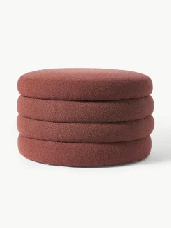 XL bouclé poef Alto met opbergruimte^Westwing Collection Hot