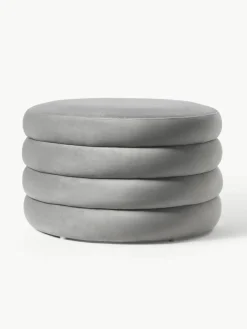 XL fluwelen poef Alto met opbergruimte^Westwing Collection Sale