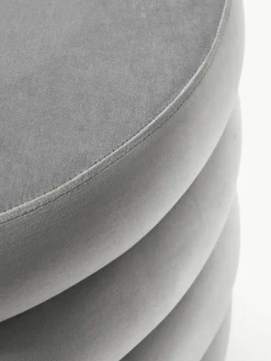 XL fluwelen poef Alto met opbergruimte^Westwing Collection Sale