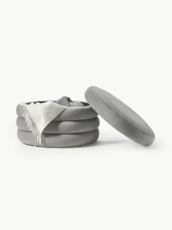 XL fluwelen poef Alto met opbergruimte^Westwing Collection Sale