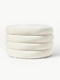 XL fluwelen poef Alto met opbergruimte^Westwing Collection Best