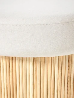 XL gestoffeerde poef Nala met opbergruimte^Westwing Collection Fashion