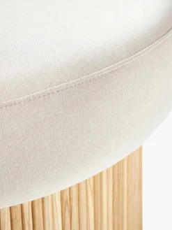 XL gestoffeerde poef Nala met opbergruimte^Westwing Collection Fashion