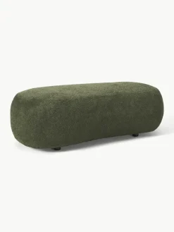 XL poef Alba van teddy bouclé^Westwing Collection New