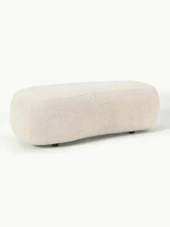 XL poef Alba van teddy bouclé^Westwing Collection Discount