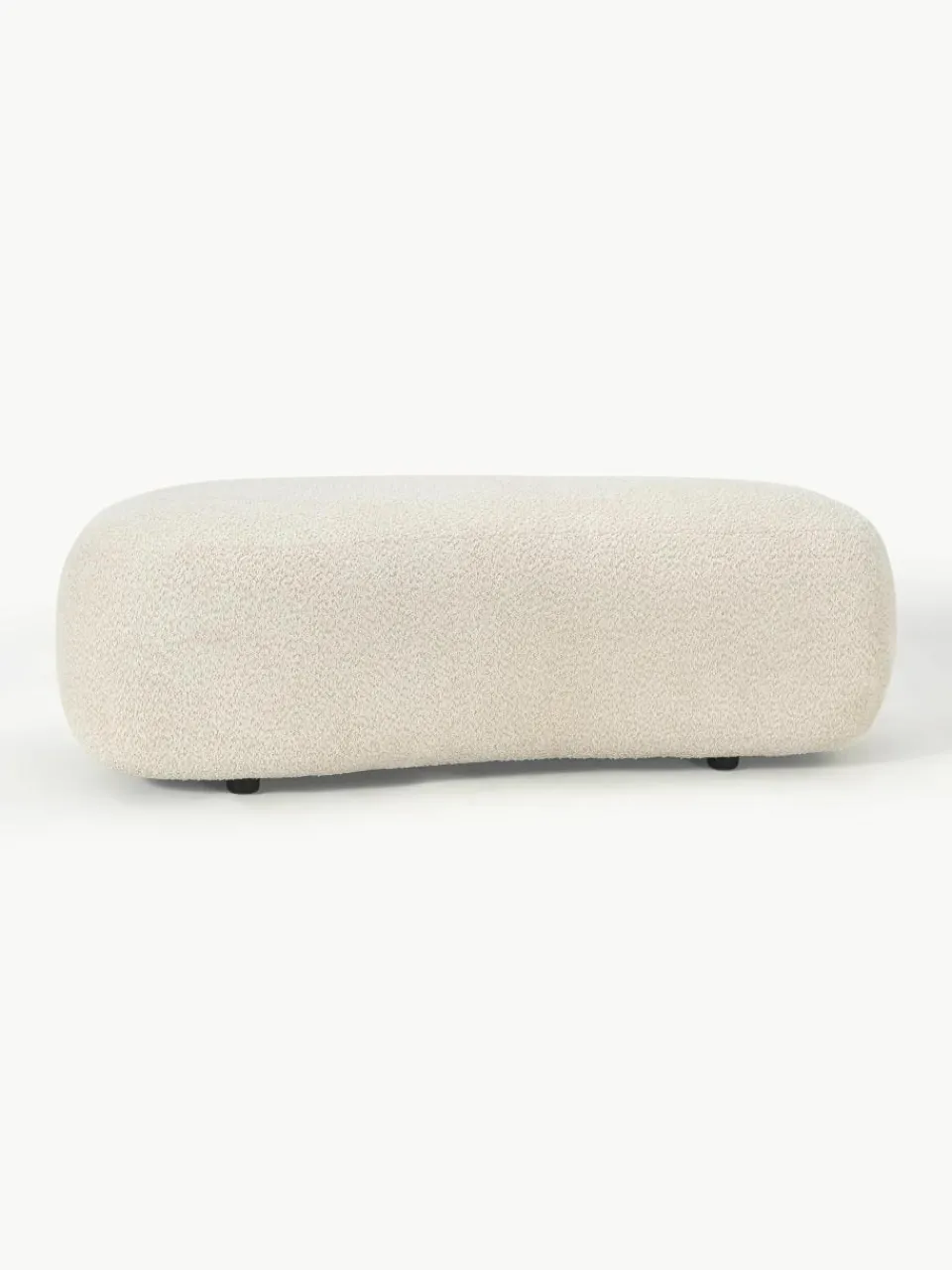XL poef Alba van teddy bouclé^Westwing Collection Discount