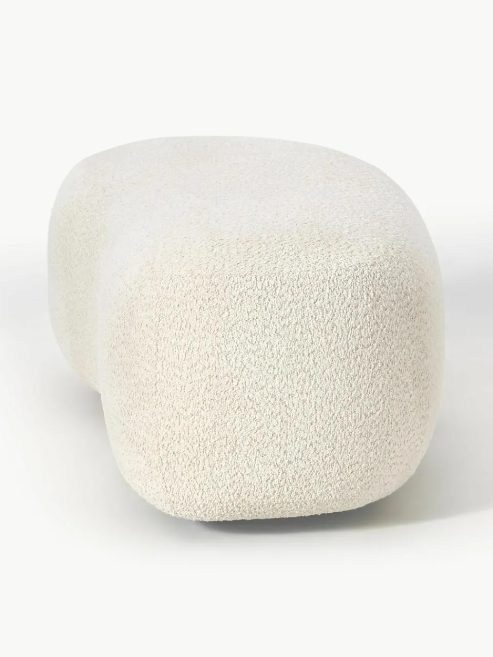 XL poef Alba van teddy bouclé^Westwing Collection Discount