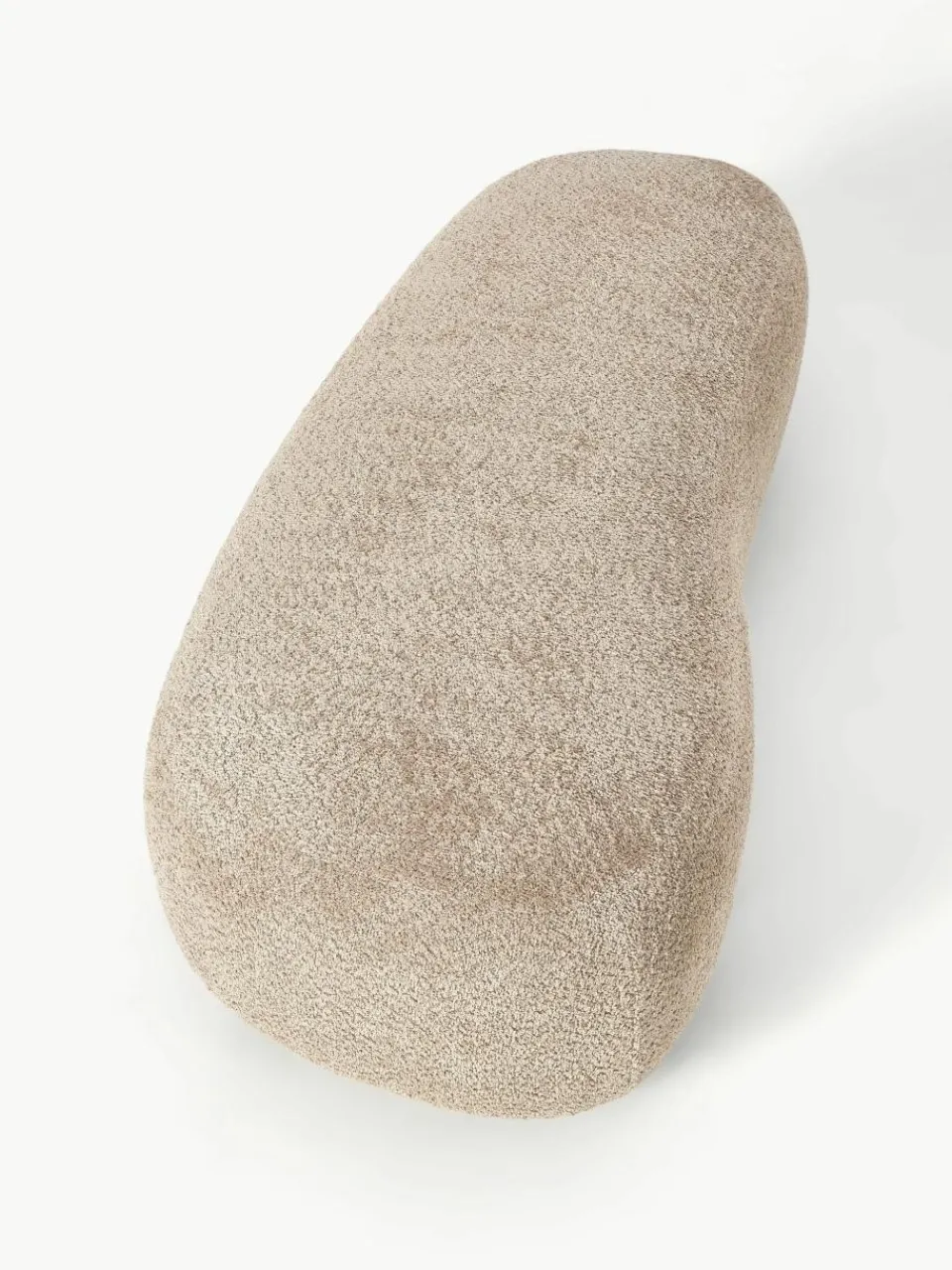 XL poef Alba van teddy bouclé^Westwing Collection Best