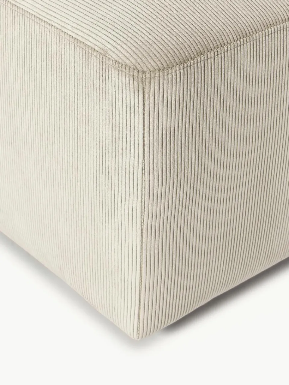 XL poef Melva van corduroy, B 116 x D 72 cm^Westwing Collection Clearance