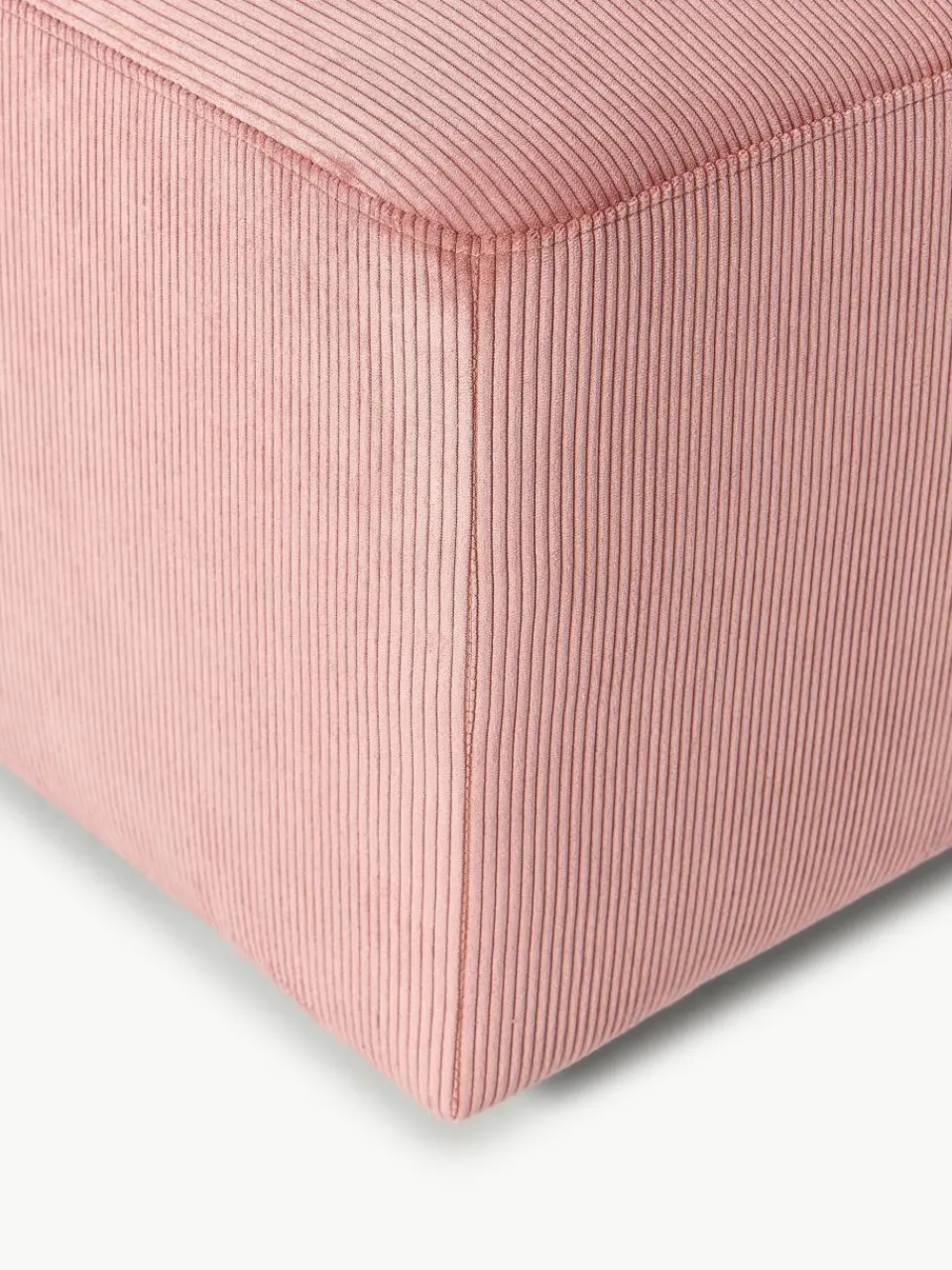 XL poef Melva van corduroy, B 116 x D 72 cm^Westwing Collection Discount