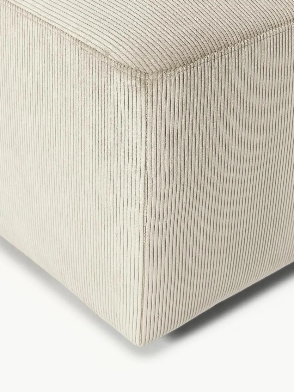 XL poef Melva van corduroy, B 116 x D 42 cm^Westwing Collection Online