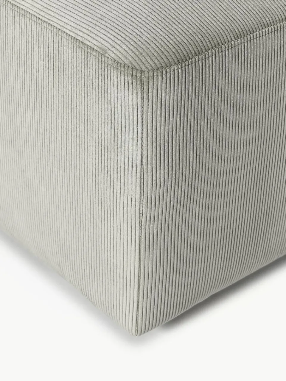 XL poef Melva van corduroy, B 116 x D 72 cm^Westwing Collection Clearance