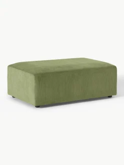 XL poef Melva van corduroy, B 116 x D 72 cm^Westwing Collection Outlet