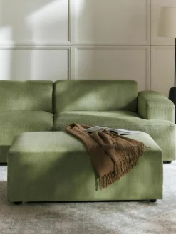 XL poef Melva van corduroy, B 116 x D 72 cm^Westwing Collection Outlet