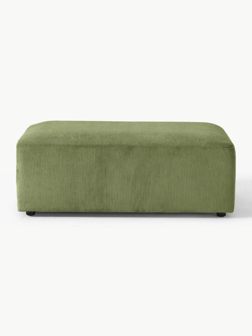 XL poef Melva van corduroy, B 116 x D 72 cm^Westwing Collection Outlet