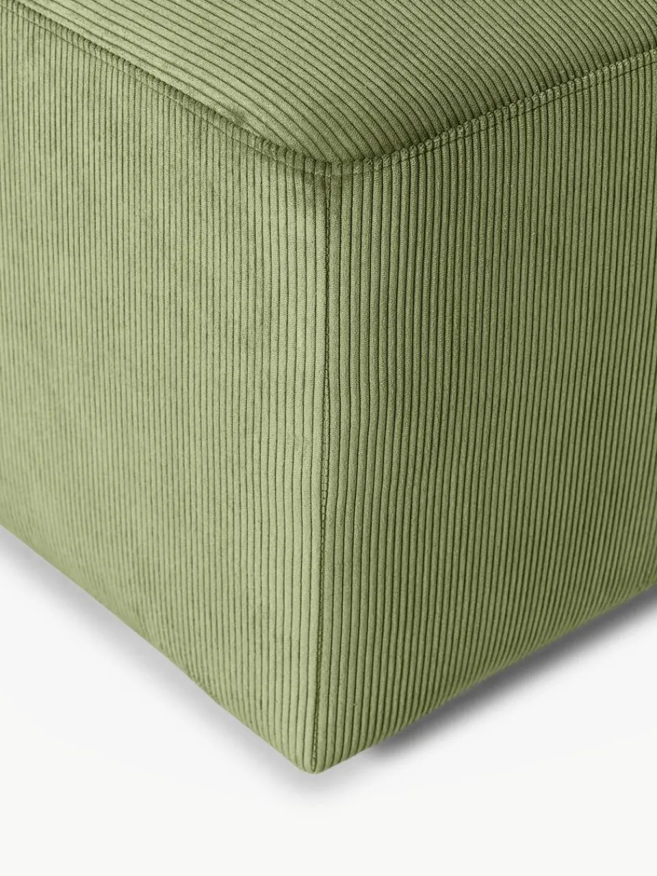 XL poef Melva van corduroy, B 116 x D 72 cm^Westwing Collection Outlet