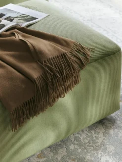 XL poef Melva van corduroy, B 116 x D 72 cm^Westwing Collection Outlet