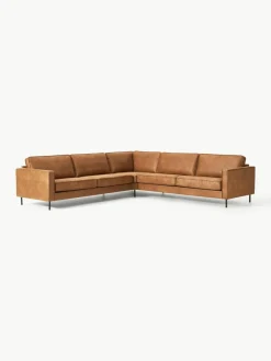 XL U-bank Hunter van gerecycled leer^Westwing Collection Hot