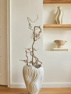 XL vaas Milazzo met gecanneleerde twist, H 44 cm^Westwing Collection Hot