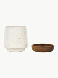XS bekers Nordika met acaciahouten onderzetter, 2 stuks^Westwing Fashion