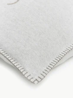 Zachte fleece kussenhoes Sylt met hertenmotief^David Fussenegger Best