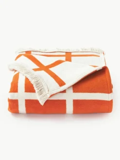 Zachte geruite plaid Edison met franjes^Westwing Collection Outlet