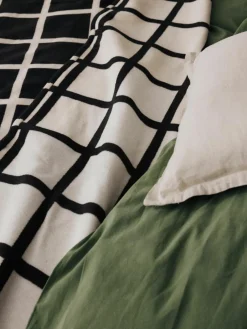 Zachte geruite plaid Edison met franjes^Westwing Collection Best