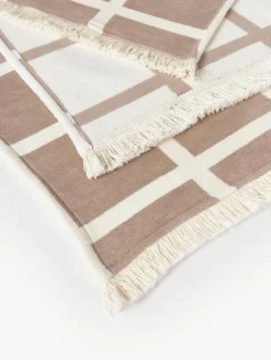 Zachte geruite plaid Edison met franjes^Westwing Collection Clearance