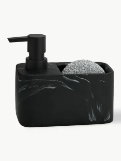 Zeepdispenser Galia in marmerlook met spons, set van 2^ANDREA HOUSE Online
