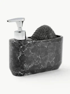 Zeepdispenserset Bubble in marmerlook, set van 2^ANDREA HOUSE Outlet