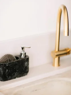 Zeepdispenserset Bubble in marmerlook, set van 2^ANDREA HOUSE Outlet